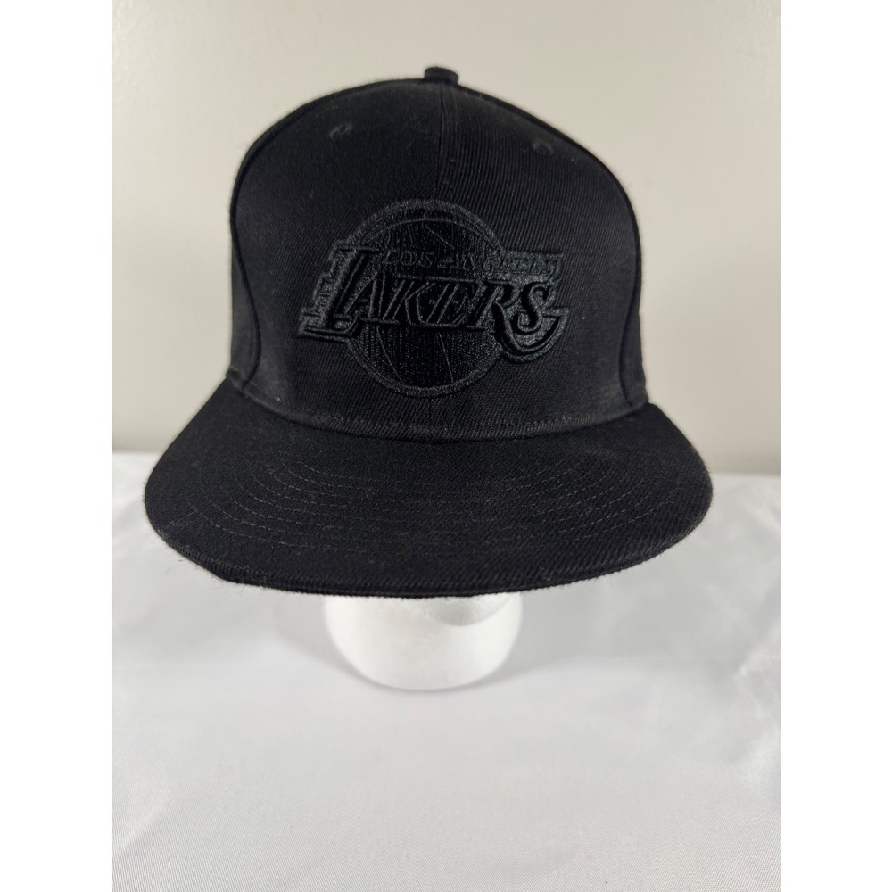 Ultra Game NBA Los Angeles Lakers Snapback Hat Black Tonal Logo Cap